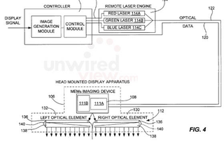 Illustration for article titled Apple Patents Laser Head-Mounted Display, Sharks Rejoice